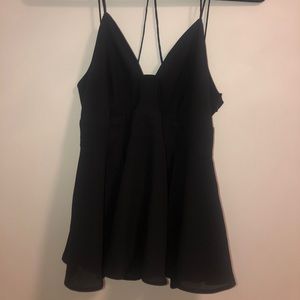 Black Flowy EXPRESS Top - Small